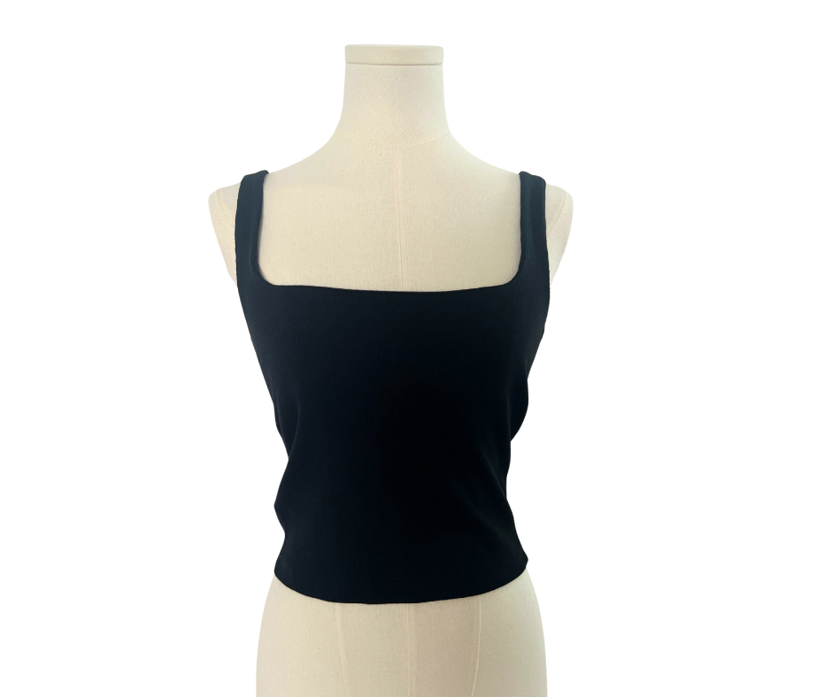 Zara Knit Sleeveless Top - Black