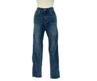 Mid-Waist Straight Jeans