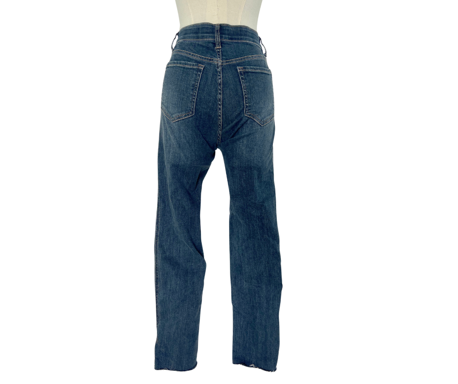 Mid-Waist Straight Jeans