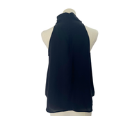 Zara High-Neck Funnel Sleeveless Top