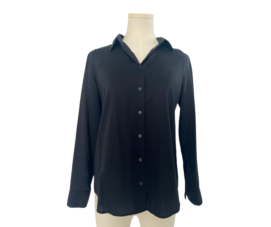 Uniqlo Long Sleeve Blouse - Black